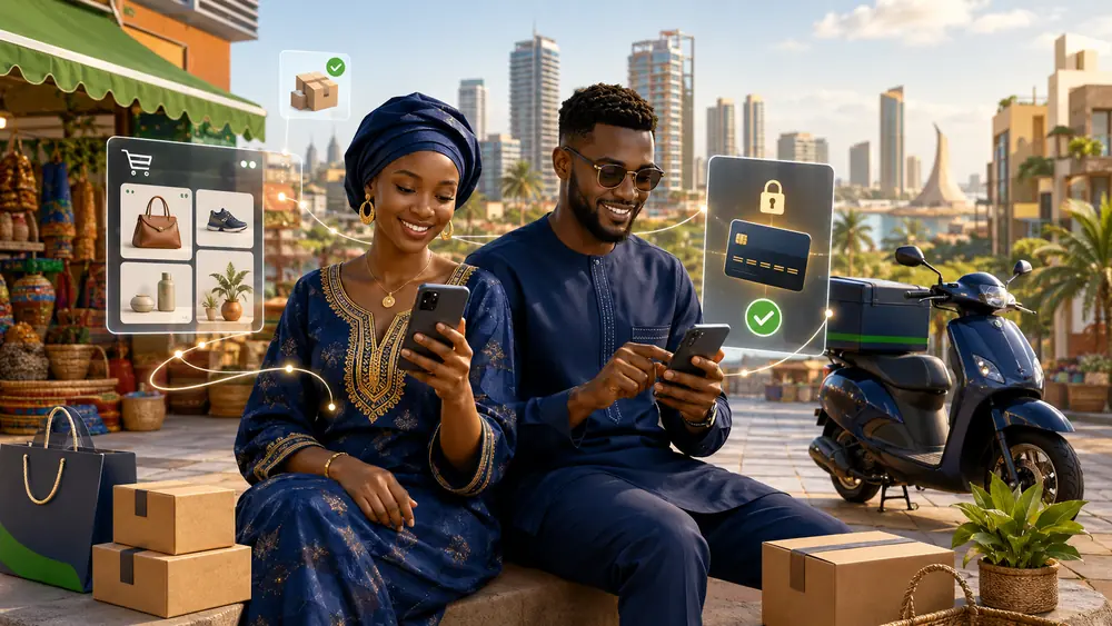 Consommateurs sénégalais utilisant des services d’e-commerce et de paiement mobile